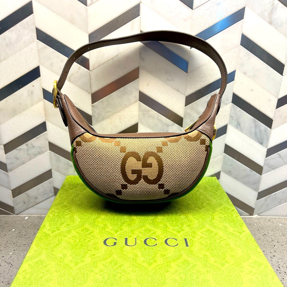 SOLD Gucci Brown & Beige Mini Ophidia Jumbo GG